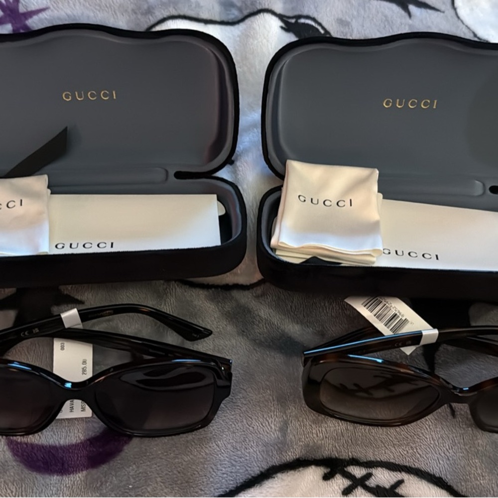 Gucci Black Sunglasses with Case